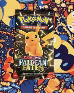 Pokemon Paldean Fates Booster Pack Pikachu Art Sealed Scarlet & Violet - Image 1