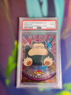 Pokemon Card - 2000 Topps Chrome Pokemon TV Snorlax #143 Holo PSA 9 - Image 1