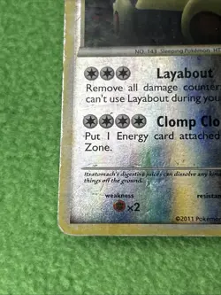 Pokemon TCG Card Game Snorlax 33/95 Call Of Legends Reverse Holo - Image 5