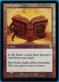 Jalum Tome FOIL 7th Edition HEAVILY PLD Artifact Rare CARD (498741) ABUGames - Image 1