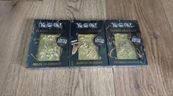 Yu-Gi-Oh 24 Karat Gold Plated Bundle, The 3 Egyptian God Cards Sealed - Image 2