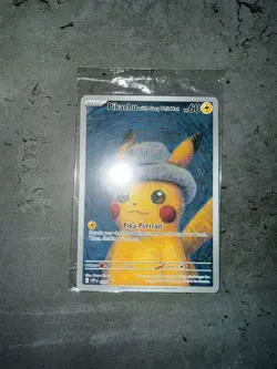 Pokemon Pikachu Card with Grey Felt Hat Raw Promo Card 085 SVP EN Pokemon NM - Image 1