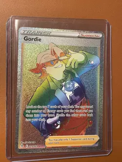 Gordie 223/203 Evolving Skies NM Full Art Secret Rainbow Rare Pokemon Card - Image 1