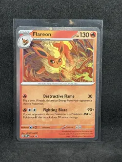 Pokemon Scarlet & Violet Black Star Promo - Flareon SVP 167 Cosmos Holo - Image 1