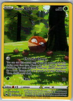 Hisuian Voltorb GG01/GG70 Crown Zenith: Galarian Gallery - Pokemon Card - NM - Image 1