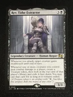 MTG Foundations Jumpstart Rev, Tithe Extractor Anime 0045 NM Rare - Image 1