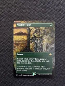 Worldly Tutor 442 R Borderless DMR MTG - Image 1