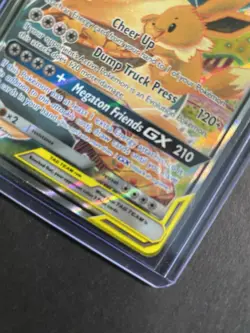 Pokemon Eevee & Snorlax GX Full Art TAG TEAM Promo SM169 Basic Holo 270HP ENG - Image 5