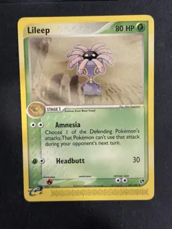 Pokemon TCG Lileep 43/100 EX Sandstorm Uncommon Regular 2003 - Image 1