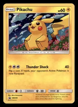 PIKACHU - SM206 HOLO PROMO SUN & MOON PROMO POKEMON TCG NM - Image 1
