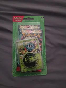 Pokemon Mega Evolution–Ascended Heroes Erika Tangela Promo Coin 2 Booster Packs - Image 1