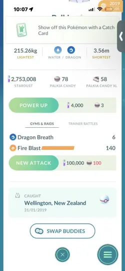 Pokemon Go Legendary Palkia ( Normal ) ( 2019 ) - Image 2