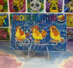 Pokemon Holo Pidgey Evolution Vintage Pocket Monsters Prism Sticker 1998 - Image 2
