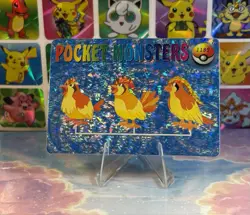 Pokemon Holo Pidgey Evolution Vintage Pocket Monsters Prism Sticker 1998 - Image 3