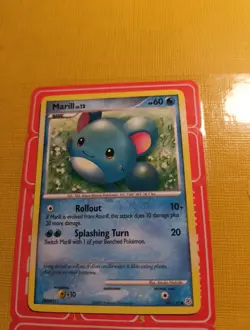 Pokemon TCG Marill Diamond & Pearl 88/130 Regular Common LP - Image 1