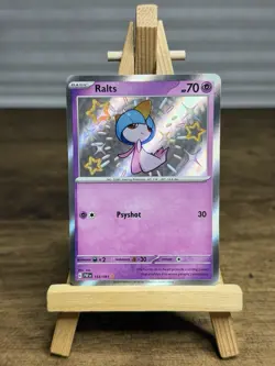 Ralts 153/091 - Paldean Fates - Pokemon TCG - Shiny Rare - Near Mint - Image 1