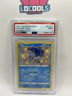 2021 Pokemon SWSH Suicune Holo Shining Fates #SV022 PSA 9 MINT - Image 1