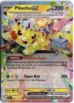 Pikachu ex 057/191 Double Rare Surging Sparks Pokemon NM - Image 1