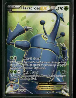 2014 Pokemon XY Furious Fists Heracross 105/111 Full Art Ultra Rare NM - Image 1