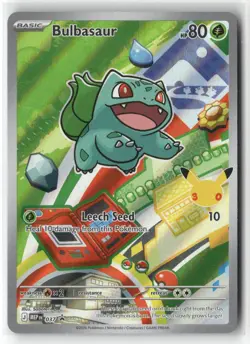 BULBASAUR 037 HOLO PROMO ME: MEGA EVOLUTION PROMO POKEMON NEAR MINT - Image 1