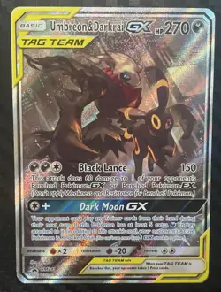 Pokemon TCG Umbreon & Darkrai GX SM241 Sun & Moon Promo Card NM Condition - Image 1