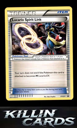 Lucario Spirit Link XY211 Pokemon Promo XY Promos Card LP - Image 1