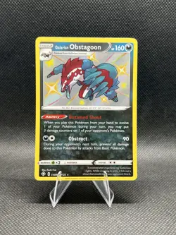 Pokemon Card - Galarian Obstagoon SV080/SV122 Shining Fates: Shiny Vault - NM - Image 1