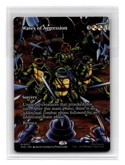 TMNT M0013 Waves of Aggression (Borderless) Normal MTG NM - Image 1