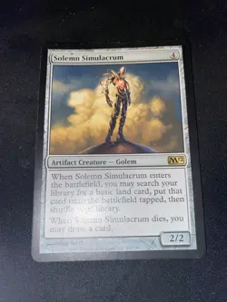 Solemn Simulacrum Magic 2012 MTG FREE SHIPPING Rare - Image 1