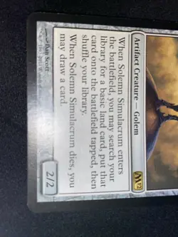 Solemn Simulacrum Magic 2012 MTG FREE SHIPPING Rare - Image 3