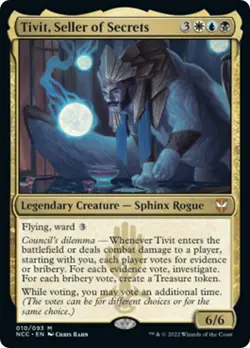 Tivit, Seller of Secrets 10 Mythic Commander: Streets of New Capenna Near Mint - Image 1