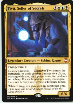 Tivit, Seller of Secrets 10 Mythic Commander: Streets of New Capenna Near Mint - Image 2