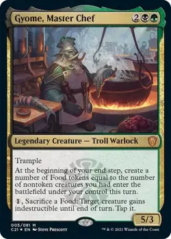 Gyome, Master Chef 5 Mythic Commander 2021 Foil Near Mint - Image 1