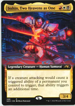 Isshin, Two Heavens as One (Extended Art) 488 Rare Kamigawa: Neon Dynasty NM - Image 2