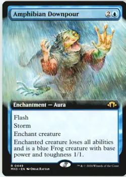 Amphibian Downpour (Extended Art) 449 Rare Modern Horizons 3 Near Mint - Image 2