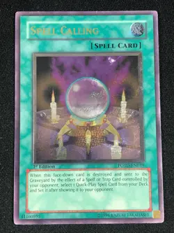 YUGIOH SPELL CALLING POTD-EN039 1ST ULTIMATE LP - Image 1
