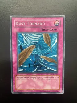 Yugioh Dust Tornado DB1-EN075 Rare Unlimited Edition Damaged - Image 1