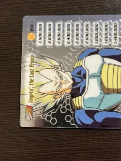 Vegeta The Last Prince Limited Foil Rare DBZ Score CCG Score Card Dragon Ball Z - Image 3