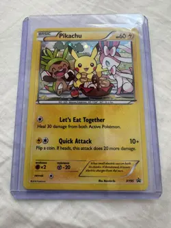 Pikachu XY95 Breakpoint Black Star Promo Holographic Card Mint Condition Rare - Image 4