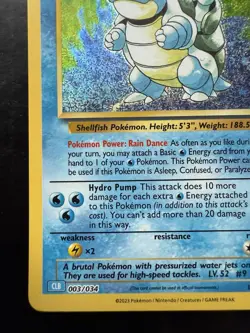 Pokemon Blastoise 003/034 Trading Card Game Classic Collection Holo (NM) - Image 4