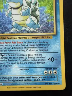 Pokemon Blastoise 003/034 Trading Card Game Classic Collection Holo (NM) - Image 5