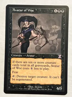 MTG - Avatar of Woe - Timeshifted - NM - Magic the Gathering - Image 1