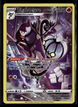 Chandelure TG04/TG30 Holo Lost Origin Trainer Gallery Pokemon NM/M - Image 1