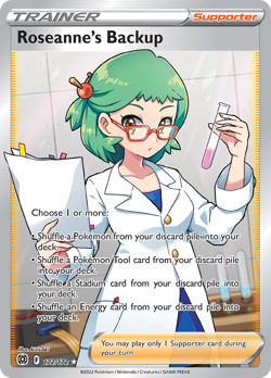 Roseanne's Backup 172/172 Ultra Rare Brilliant Stars Pokemon NM/M - Image 4