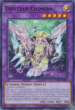3x Yugioh SOFU-EN038 Diplexer Chimera Common 1ST ED NM - Image 1