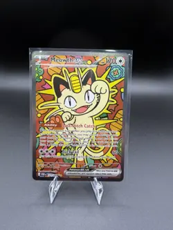 Pokemon TCG Meowth EX 121/88 SIR Special Illustration Rare Perfect Order - Image 1