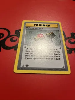 Pokemon Flute 086/102 Base Set (Shadowless) 1st Edition LP - Image 2