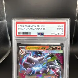 2025 Pokemon Phantasmal Flames Mega Charizard #013 EN Graded PSA 9 - Image 2