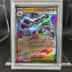 2025 Pokemon Phantasmal Flames Mega Charizard #013 EN Graded PSA 9 - Image 3