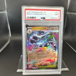 2025 Pokemon Phantasmal Flames Mega Charizard #013 EN Graded PSA 9 - Image 4